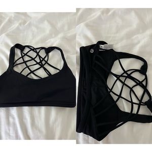 Black Lululemon sports bra